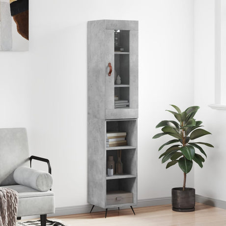 Highboard 34.5X34X180 Cm Engineered Wood