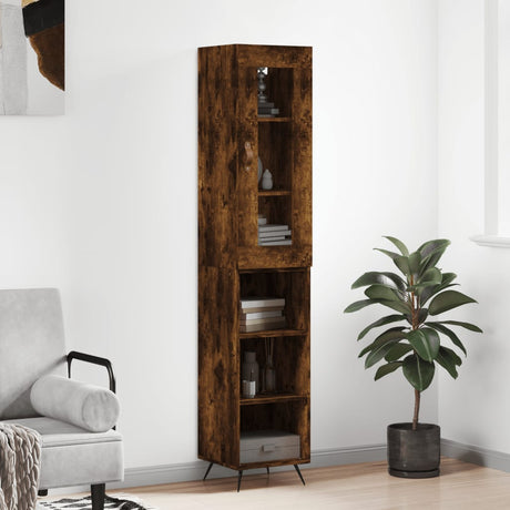 Highboard 34.5X34X180 Cm Engineered Wood