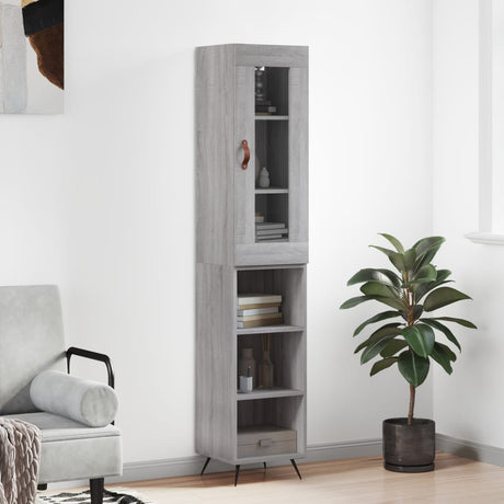 Highboard 34.5X34X180 Cm Engineered Wood