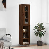 Highboard 34.5X34X180 Cm Engineered Wood