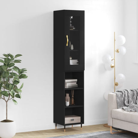 Highboard 34.5X34X180 Cm Engineered Wood