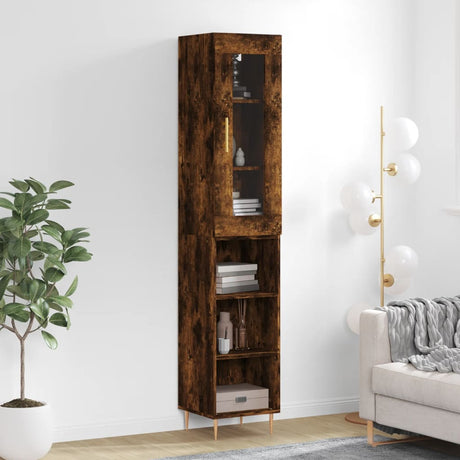 Highboard 34.5X34X180 Cm Engineered Wood