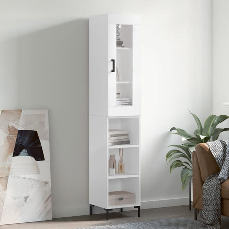 Highboard 34.5X34X180 Cm Engineered Wood