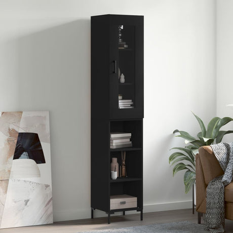 Highboard 34.5X34X180 Cm Engineered Wood