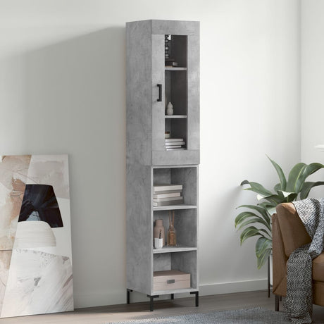 Highboard 34.5X34X180 Cm Engineered Wood