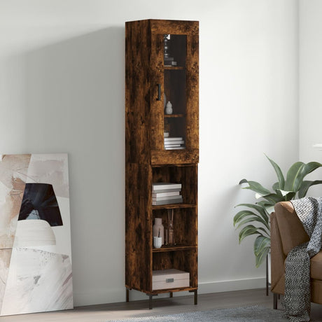 Highboard 34.5X34X180 Cm Engineered Wood