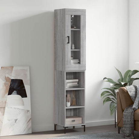 Highboard 34.5X34X180 Cm Engineered Wood
