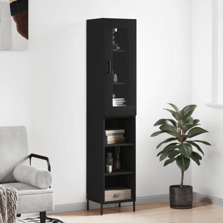 Highboard 34.5X34X180 Cm Engineered Wood