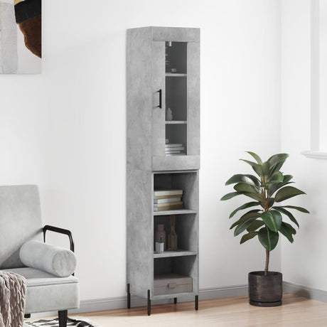 Highboard 34.5X34X180 Cm Engineered Wood
