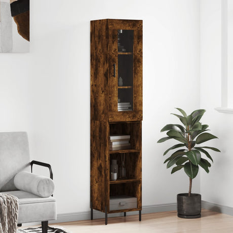 Highboard 34.5X34X180 Cm Engineered Wood