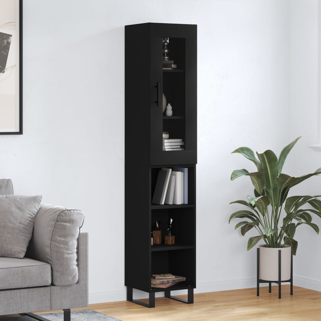 Highboard 34.5X34X180 Cm Engineered Wood