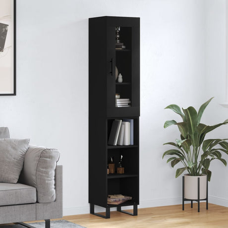 Highboard 34.5X34X180 Cm Engineered Wood
