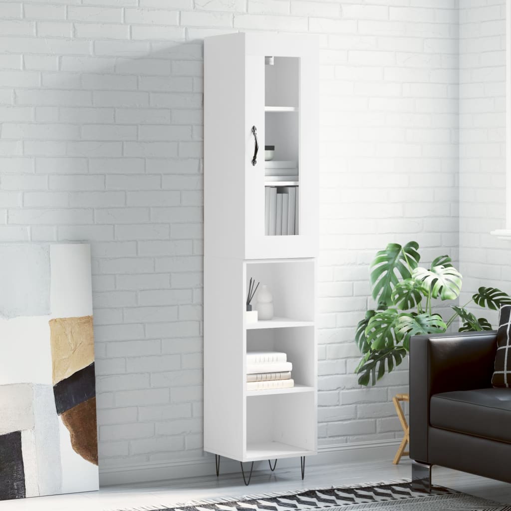 Highboard 34.5X34X180 Cm Engineered Wood