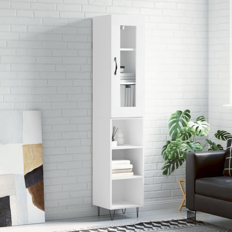 Highboard 34.5X34X180 Cm Engineered Wood