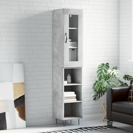 Highboard 34.5X34X180 Cm Engineered Wood