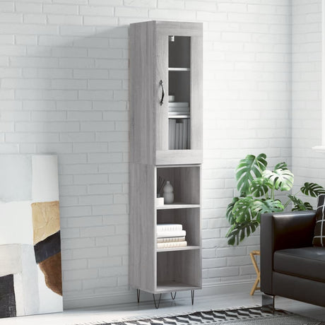 Highboard 34.5X34X180 Cm Engineered Wood