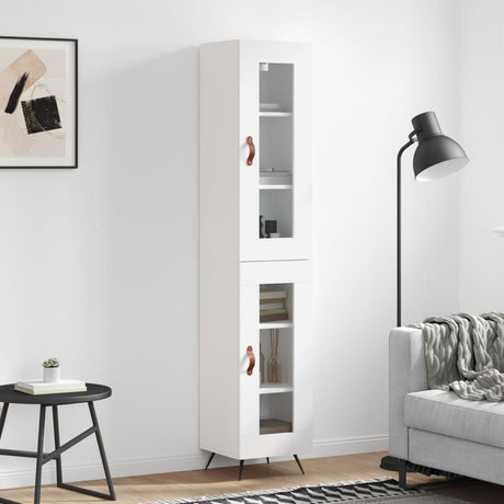 Highboard 34.5X34X180 Cm Engineered Wood