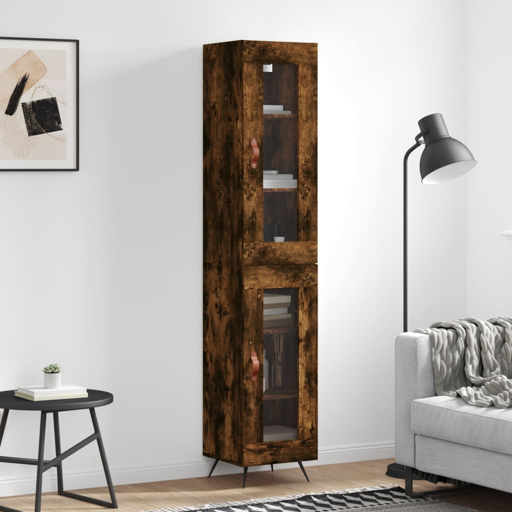 Highboard 34.5X34X180 Cm Engineered Wood
