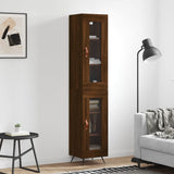 Highboard 34.5X34X180 Cm Engineered Wood