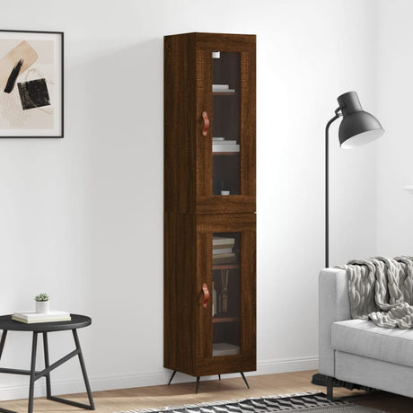 Highboard 34.5X34X180 Cm Engineered Wood