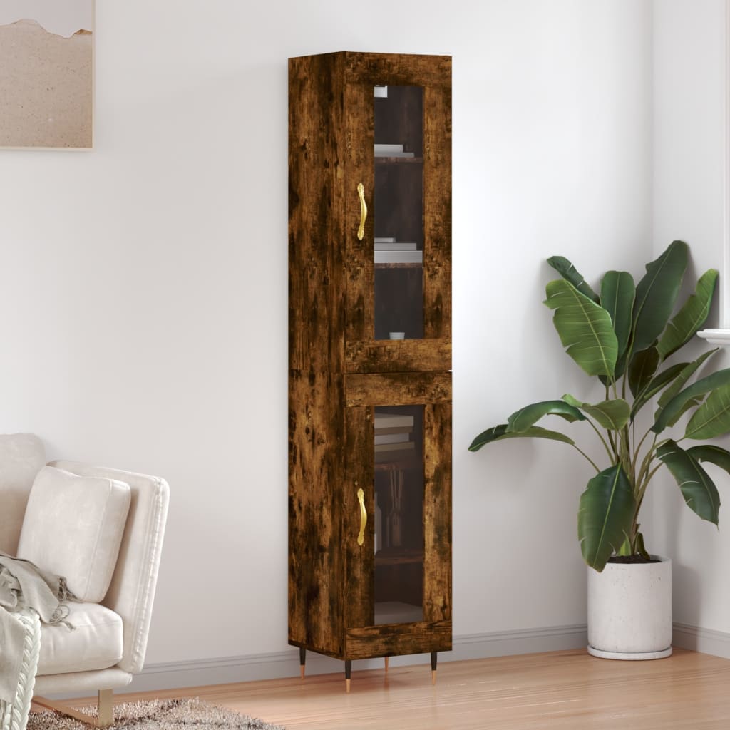 Highboard 34.5X34X180 Cm Engineered Wood