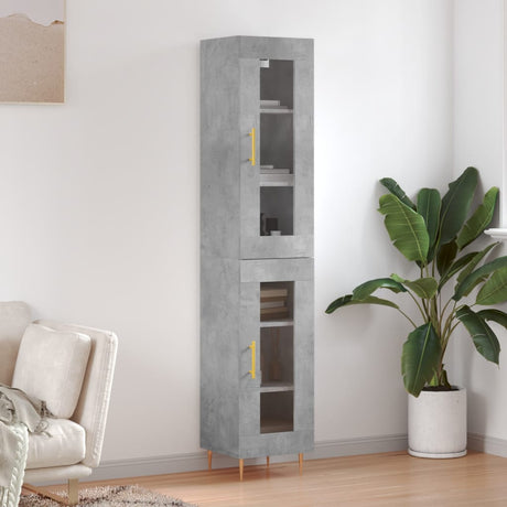 Highboard 34.5X34X180 Cm Engineered Wood