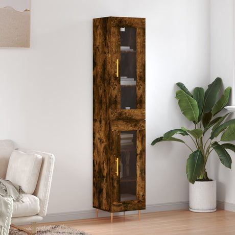 Highboard 34.5X34X180 Cm Engineered Wood