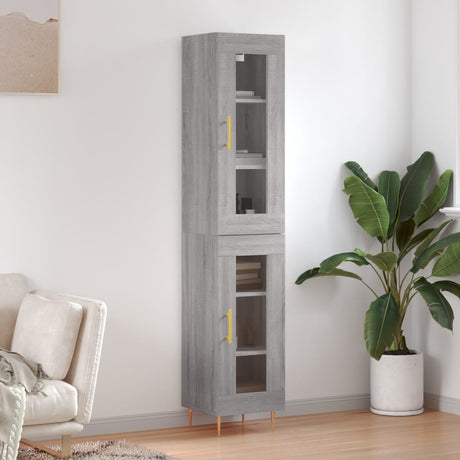 Highboard 34.5X34X180 Cm Engineered Wood
