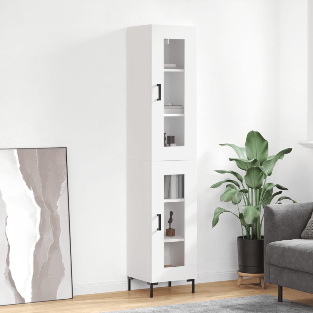 Highboard 34.5X34X180 Cm Engineered Wood