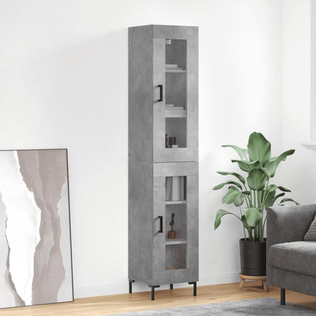 Highboard 34.5X34X180 Cm Engineered Wood