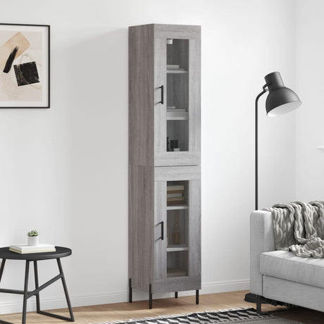 Highboard 34.5X34X180 Cm Engineered Wood