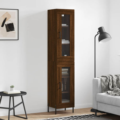 Highboard 34.5X34X180 Cm Engineered Wood