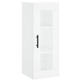 Highboard White 34.5x34x180 cm Engineered Wood