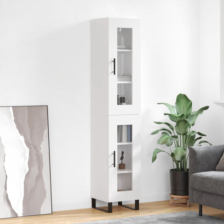 Highboard 34.5X34X180 Cm Engineered Wood