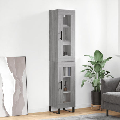 Highboard 34.5X34X180 Cm Engineered Wood