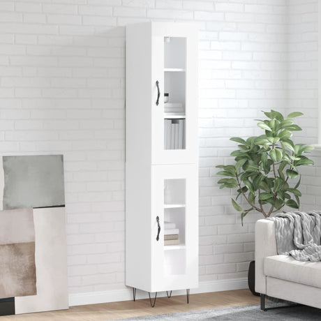 Highboard 34.5X34X180 Cm Engineered Wood