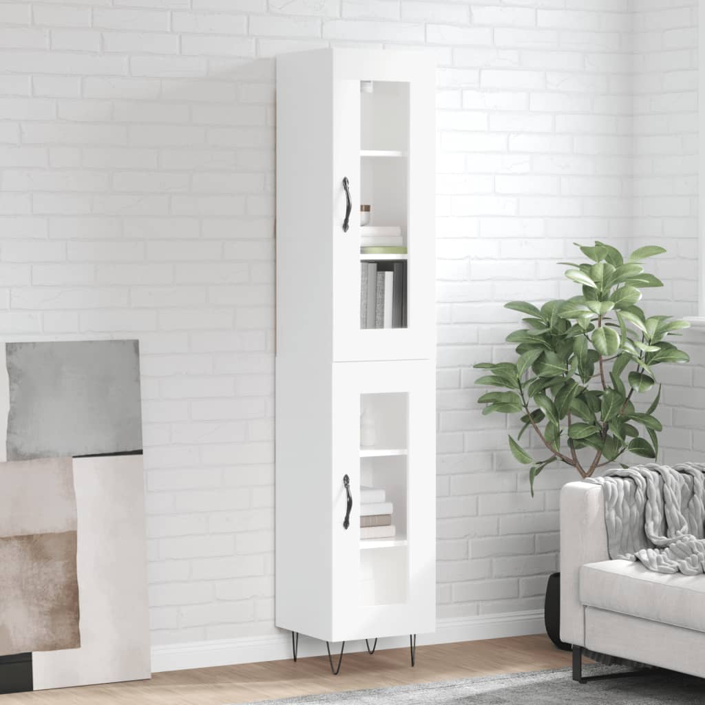 Highboard 34.5X34X180 Cm Engineered Wood