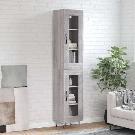 Highboard 34.5X34X180 Cm Engineered Wood