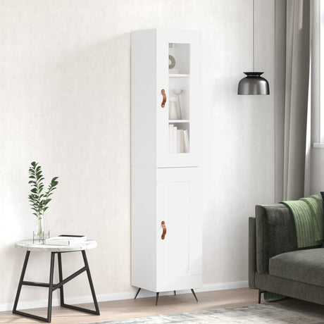 Highboard 34.5X34X180 Cm Engineered Wood