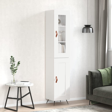Highboard 34.5X34X180 Cm Engineered Wood
