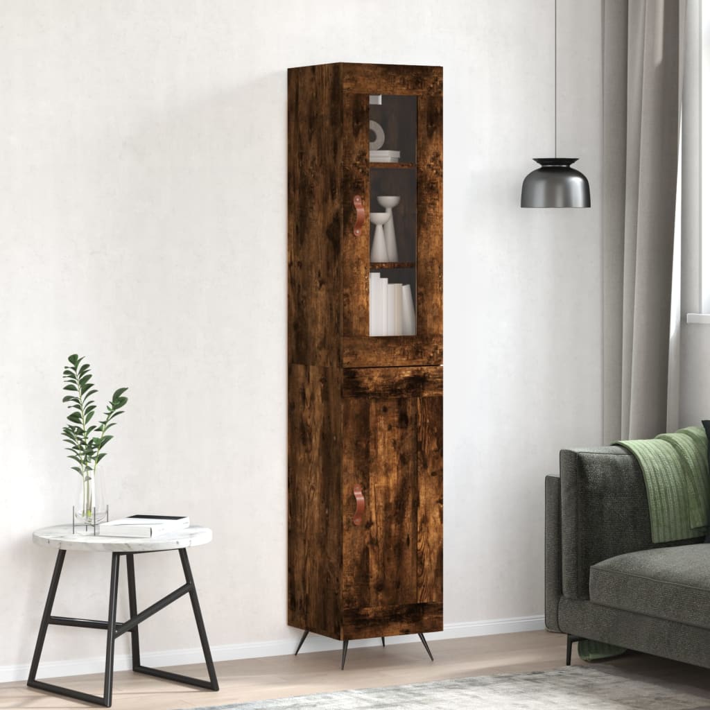 Highboard 34.5X34X180 Cm Engineered Wood