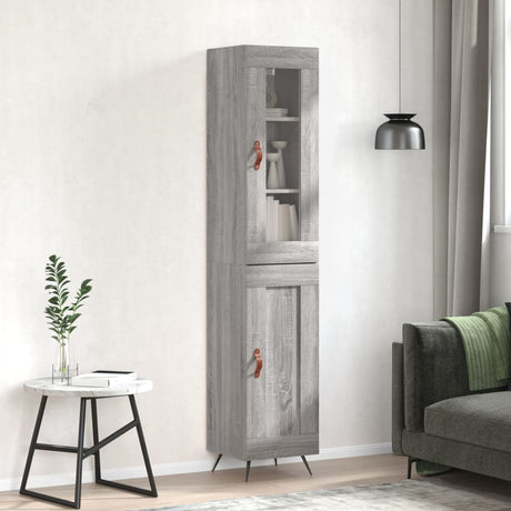 Highboard 34.5X34X180 Cm Engineered Wood