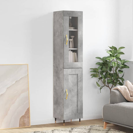 Highboard 34.5X34X180 Cm Engineered Wood