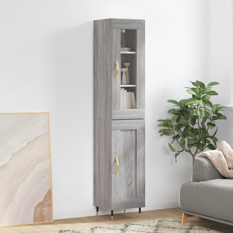 Highboard 34.5X34X180 Cm Engineered Wood