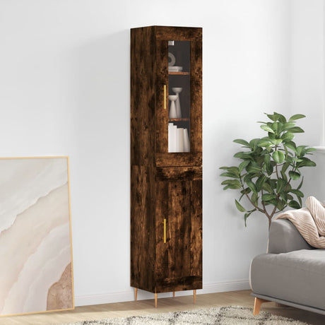 Highboard 34.5X34X180 Cm Engineered Wood