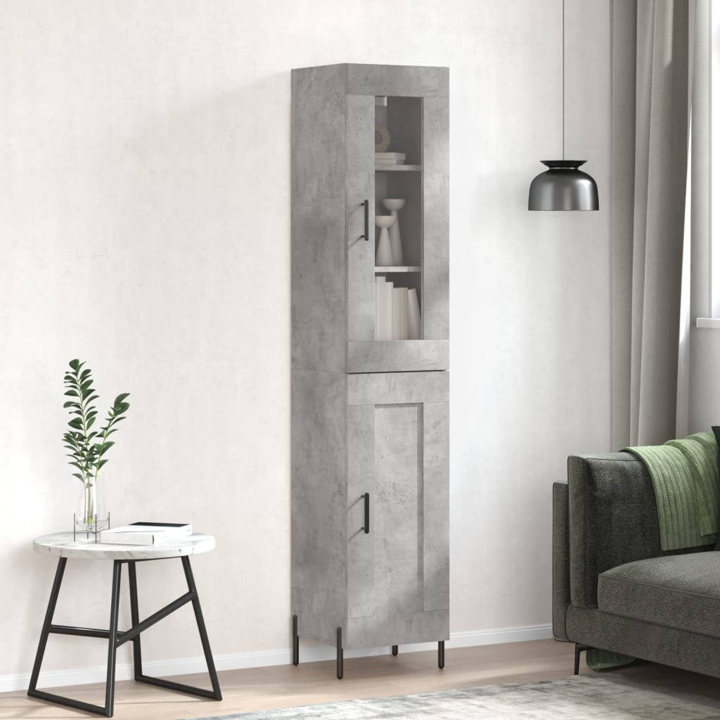 Highboard 34.5X34X180 Cm Engineered Wood