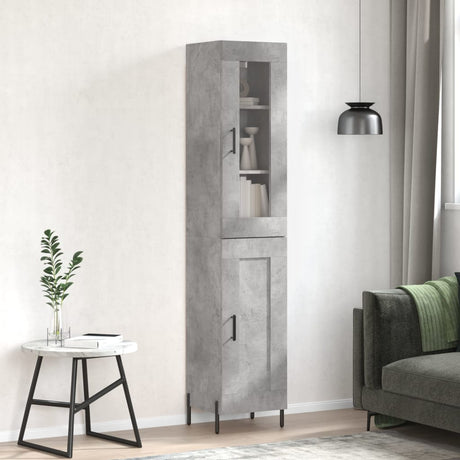 Highboard 34.5X34X180 Cm Engineered Wood