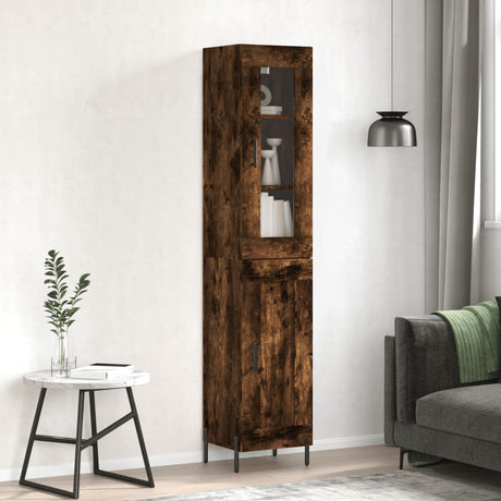 Highboard 34.5X34X180 Cm Engineered Wood
