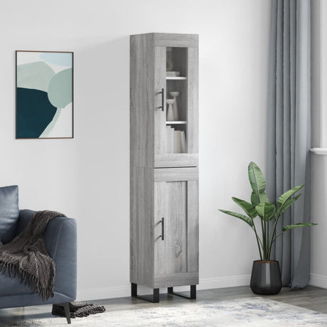 Highboard 34.5X34X180 Cm Engineered Wood