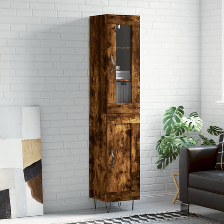 Highboard 34.5X34X180 Cm Engineered Wood